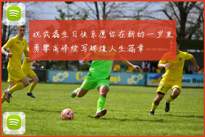祝武磊生日快乐愿你在新的一岁里勇攀高峰续写辉煌人生篇章