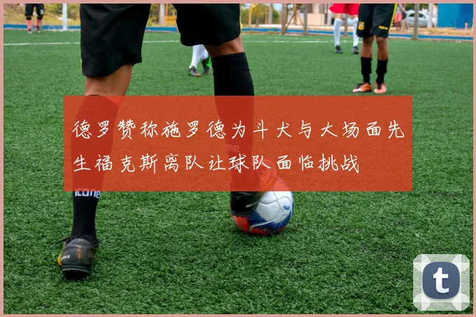 德罗赞称施罗德为斗犬与大场面先生福克斯离队让球队面临挑战